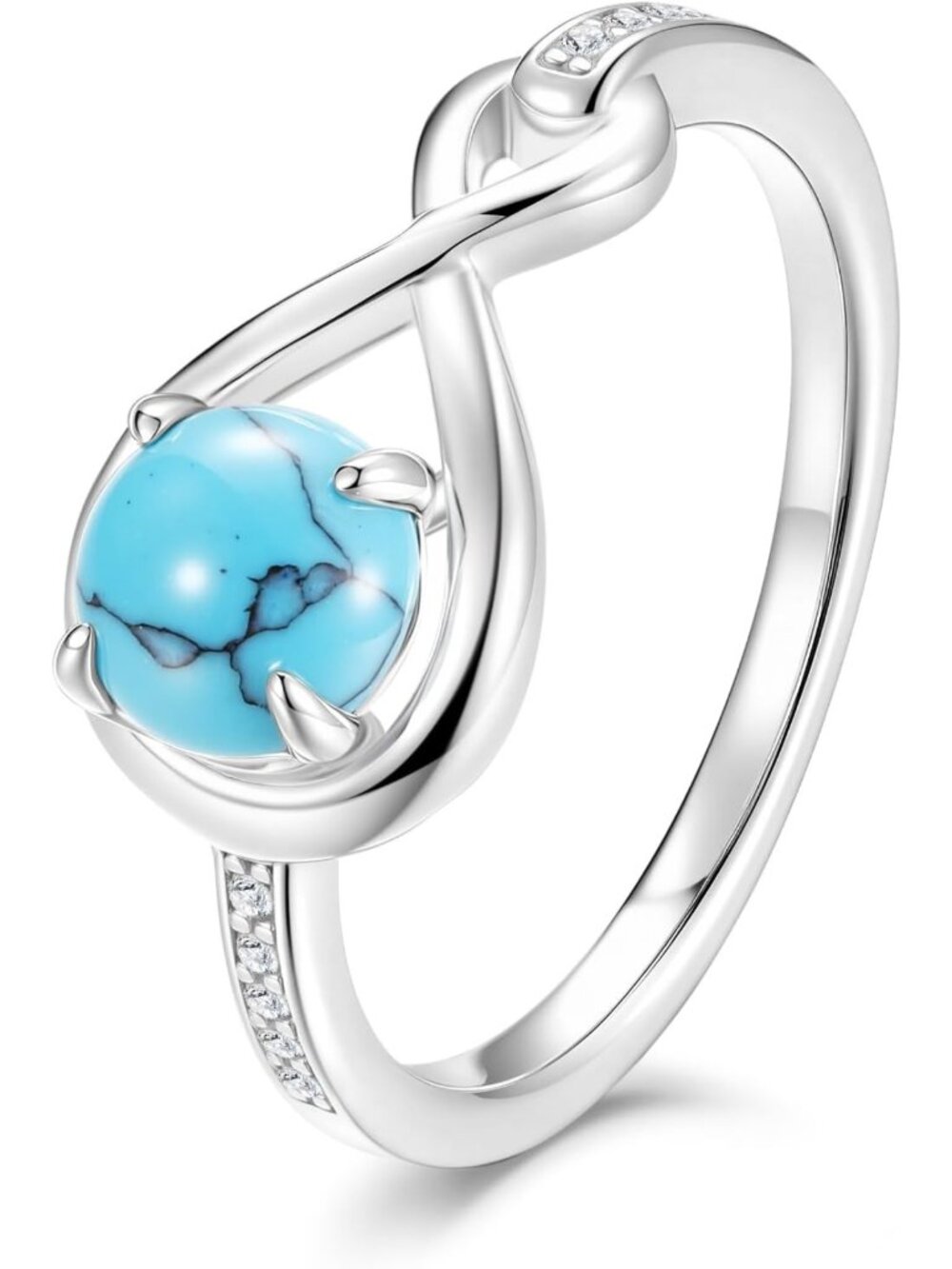 Elegant Birthstone Promise Ring | Infinite Embrace Engagement Jewelry
